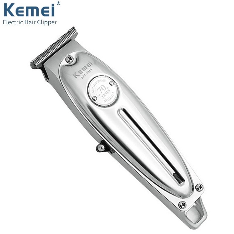 Tông đơ bấm viền Kemei KM-1949 vỏ nhôm nguyên khối pin LITHIUM 1400mah-hãng phân phối