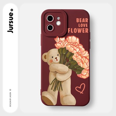 Ốp lưng JURSUE mềm chống sốc hình độc lạ dễ thương đẹp Cho iPhone 17 16 15 14 13 12 11 Pro Max SE 2020 X XR XS ip 8 7 Plus Y2878