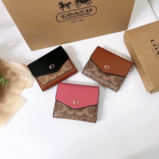 [siletuivixk] VÍ COACH NỮ MINI NẮP GẬP✔️dư xịn