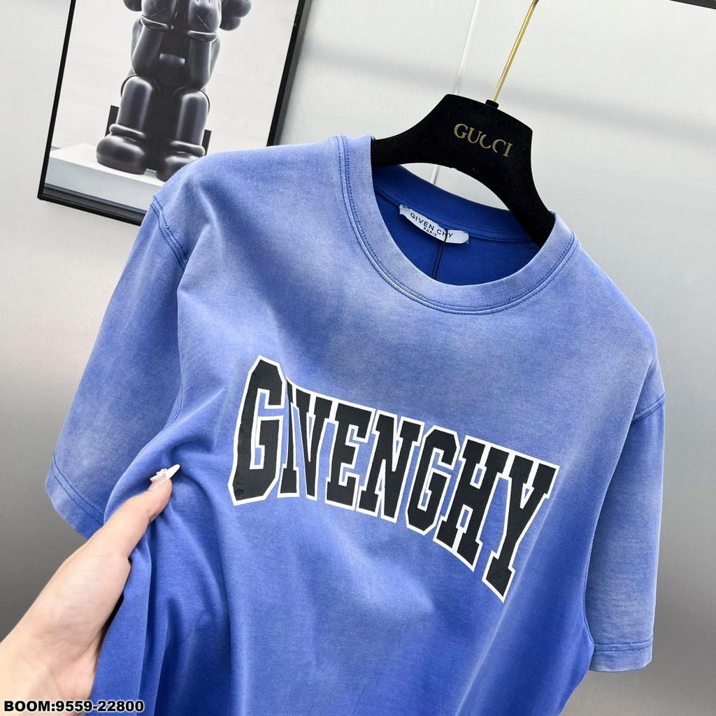 Áo Phông Nam Nữ Loang In Chữ Gi.ven Cao Cấp - Áo Thun Nam Unisex Loang Gi.ven Vải Mát Mịn