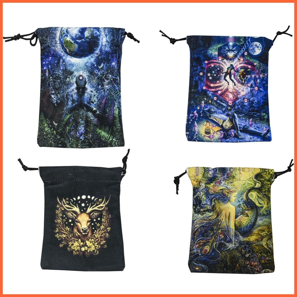 Túi Dây Rút Hai Mặt Đựng Thẻ Bài Tarot 2022 Tiện Dụng