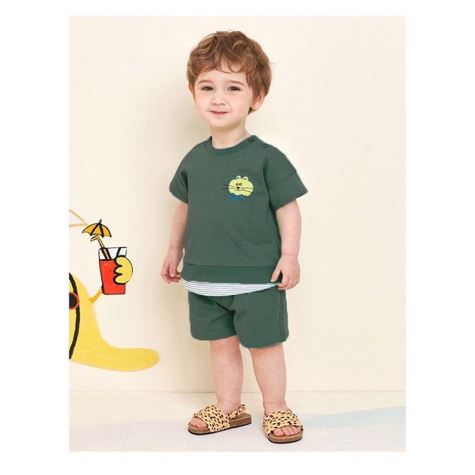 Set MilkMile xuất Hàn dư xịn hoạ tiết “mèo con” cho bé trai/ bé gái