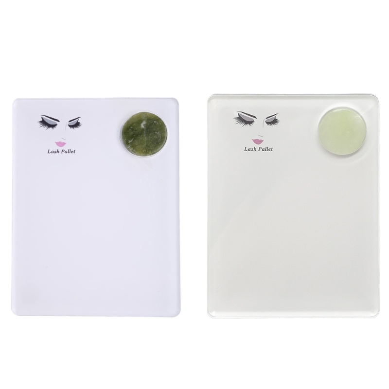 Khay Đứng Đựng Lông Mi Giả Bằng Acrylic Kèm Đá Ngọc Bích