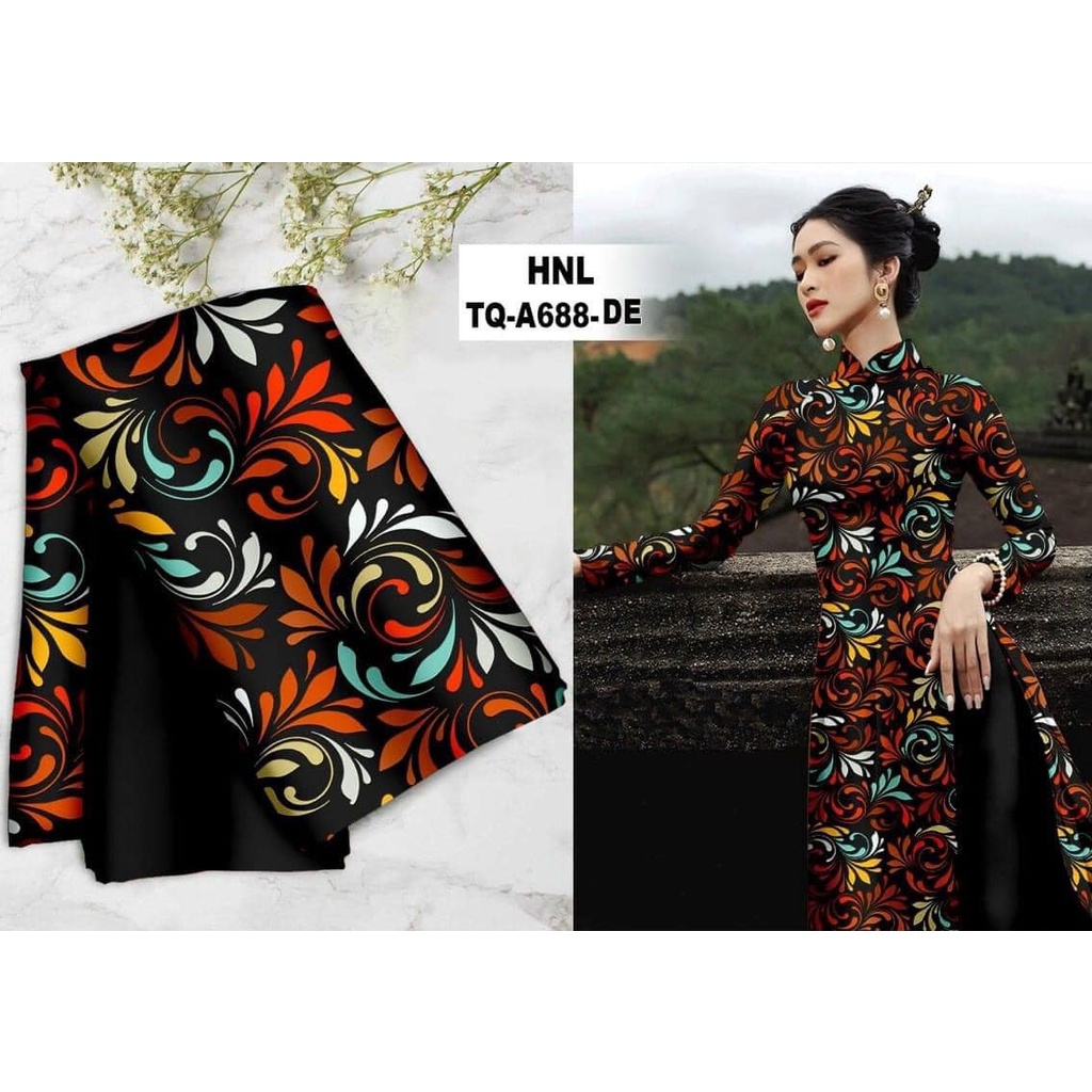 Vải áo dài mẫu sang trọng trung niên mặc siêu đẹp, hàng cao cấp