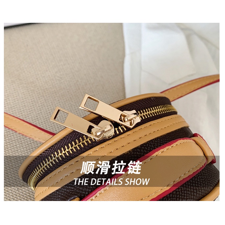 Túi Đeo Chéo Dáng Tròn Nhỏ Nhắn Phong Cách Retro 2022 Cao Cấp