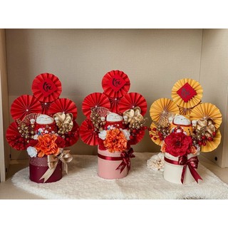 Quạt giấy tròn làm oản, làm tháp bánh,trang trí , decor siêu đẹp Tết