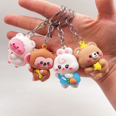Móc khóa 3D mông thú cưng độc đáo Bukao