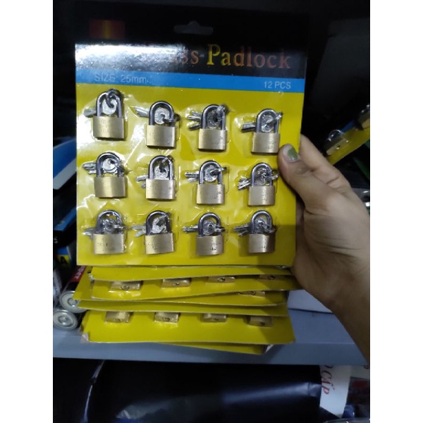Ổ khóa valy thau đồng loại 25mm ,ổ khóa nhỏ mini