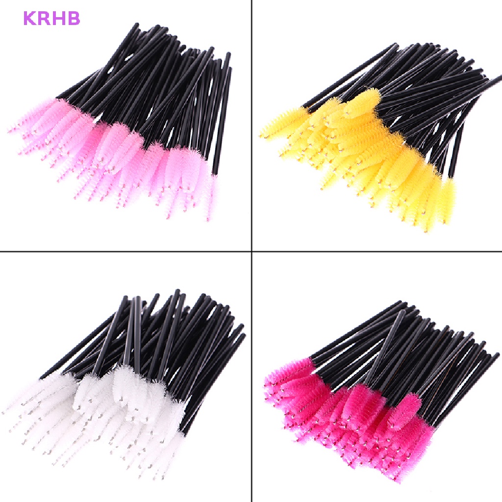 Set 50 Cọ Chải Lông Mi Bằng Nhựa Sử Dụng Một Lần Tiện Lợi Mới