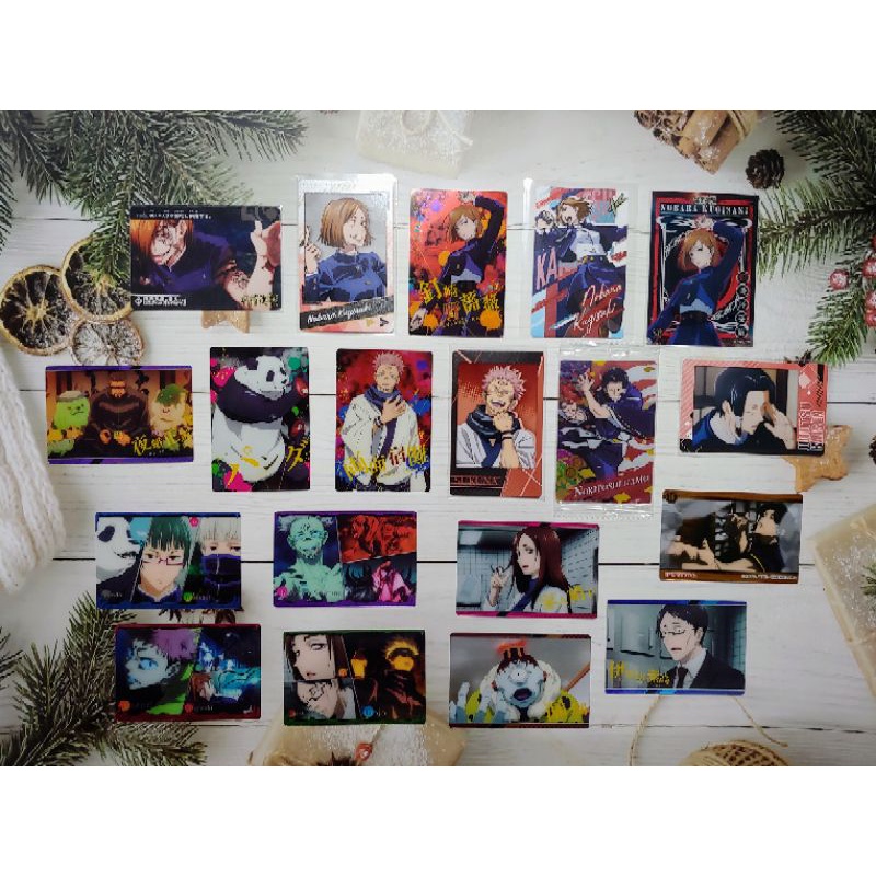 Card JJK - jujutsu kaisen/Gojo, Yuuji, Toge, Yuuta, Megumi, Nanami, Sukuna, Maki, Nobara
