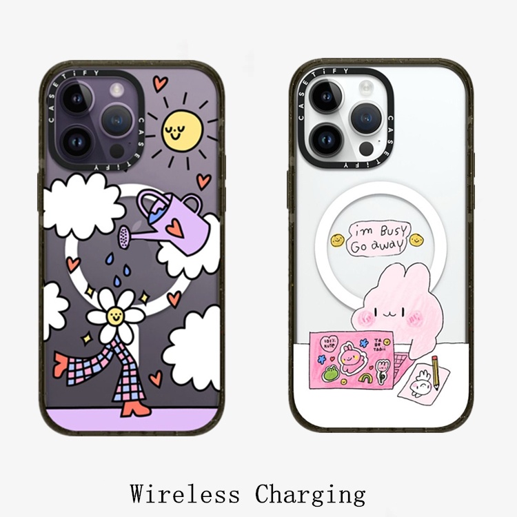 Ốp Điện Thoại PC Cứng In Chữ I 'M Busy by tabetaaii CASETIFY Cho iPhone 14 14Pro 11 12 13 Pro Max
