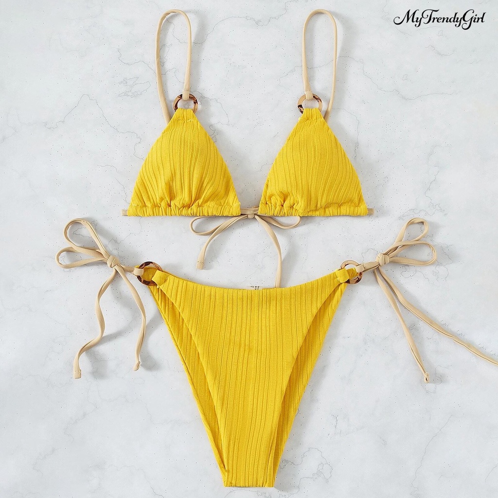 Bộ Bikini 2 Mảnh Màu Sắc Thời Trang Cho Nữ