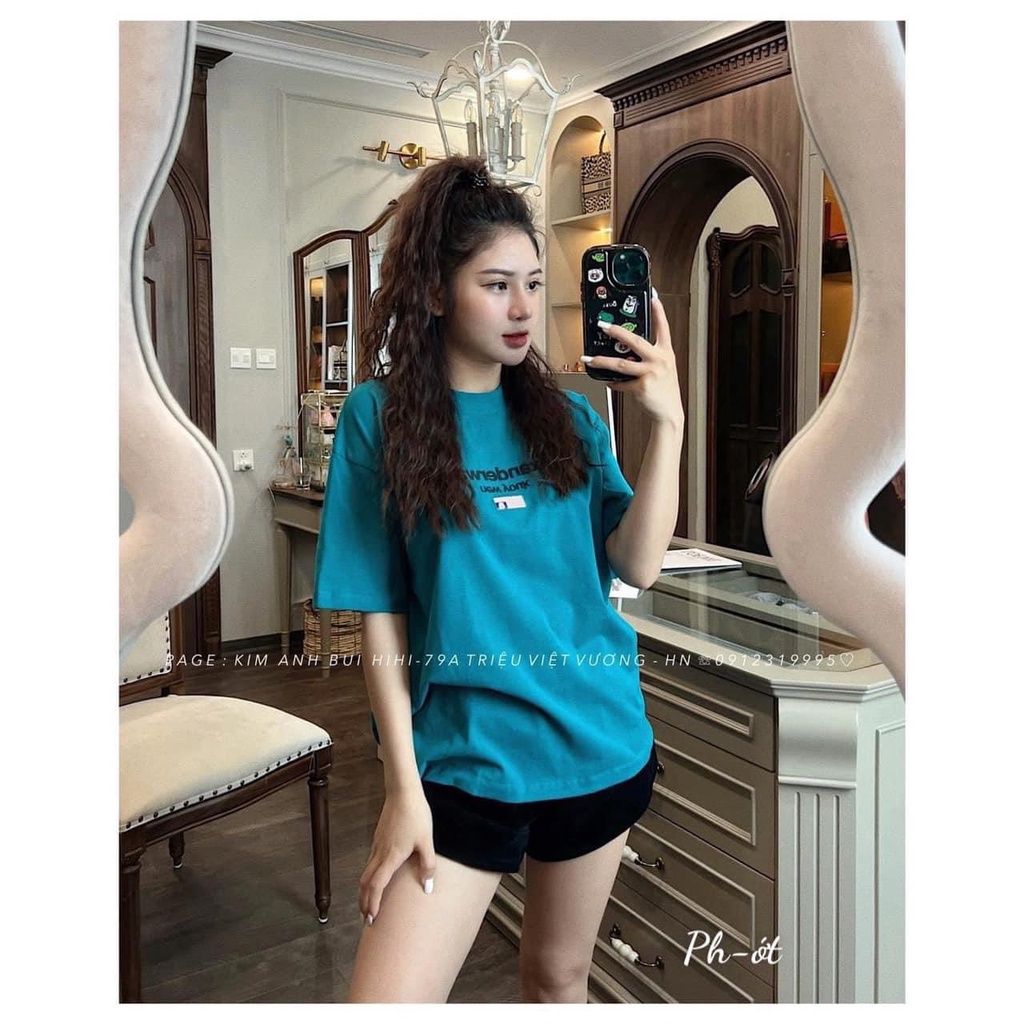 Áo Thun In Chữ Nổi  Alex Dáng Rộng Nam Nữ Dáng Rộng Tay Lỡ Basic