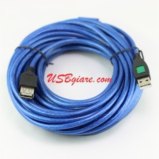 Cáp usb nối dài 10m dây xanh chống nhiễu