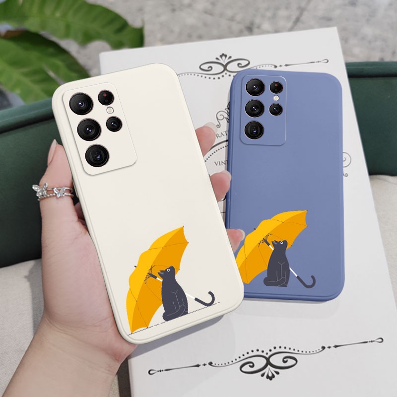 Bao Da Hình Mèo Đáng Yêu Cho samsung galaxy s23 s22 fe ultra plus Ốp