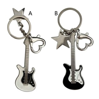 Biển Handmade Tình Yêu Móc Khóa Ngọt Ngào Lãng Mạn Pentagram Ngôi Sao Đàn Guitar Mặt Dây Chuyền Móc Khóa Cho Bạn Gái Y2k Túi Xách Charm