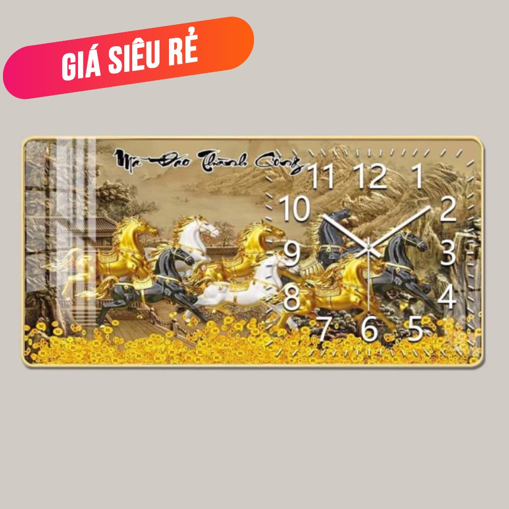 Đồng Hồ Tráng Gương "MÃ ĐÁO THÀNH CÔNG" Thu Trang Decor