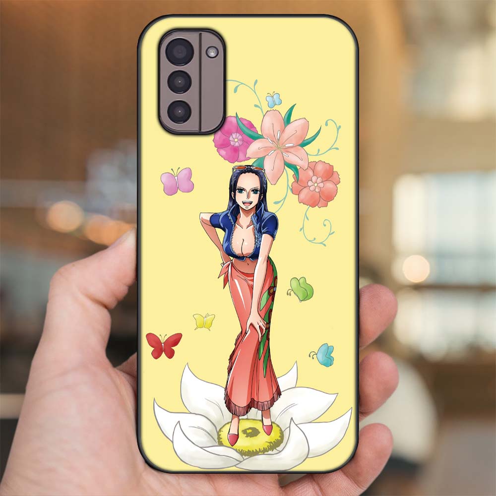 Ốp lưng Nokia G11 viền đen in hình Nico Robin One Piece Đảo Hải Tặc