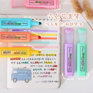 Bút highlight màu pastel 6 màu- bút dạ quang