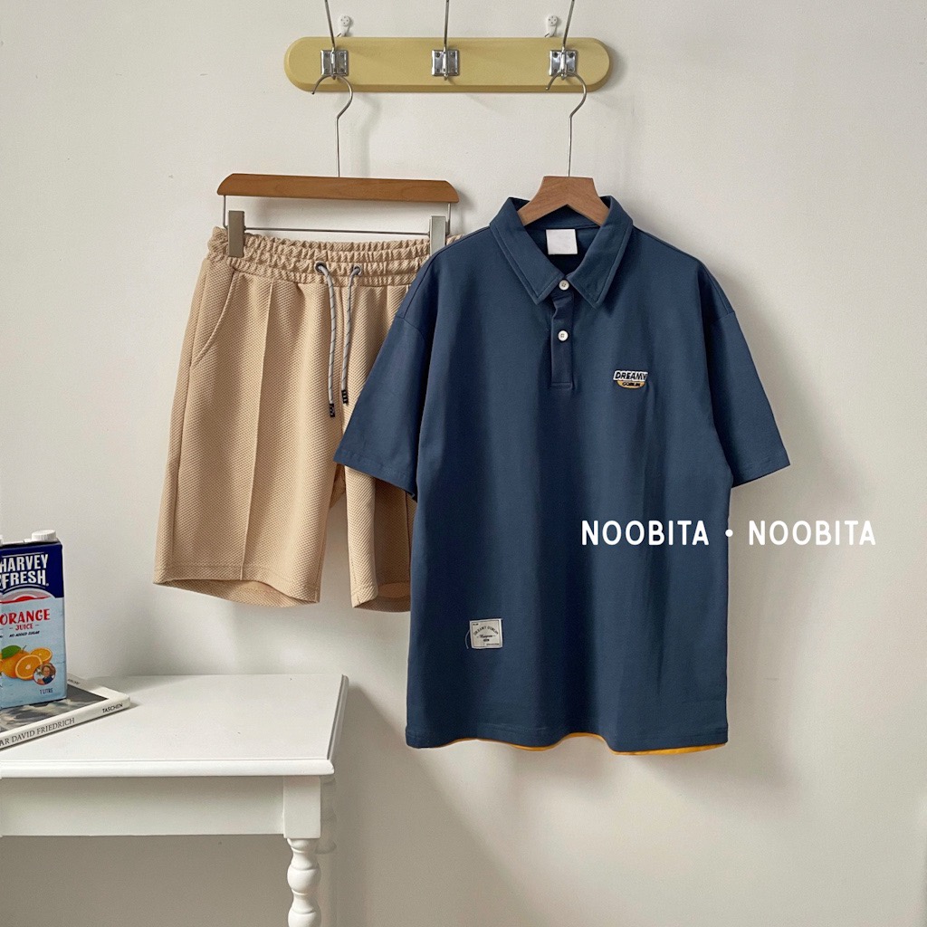 NOOBITA - Áo thun polo thêu logo vải cotton xịn, dày dặn 7919
