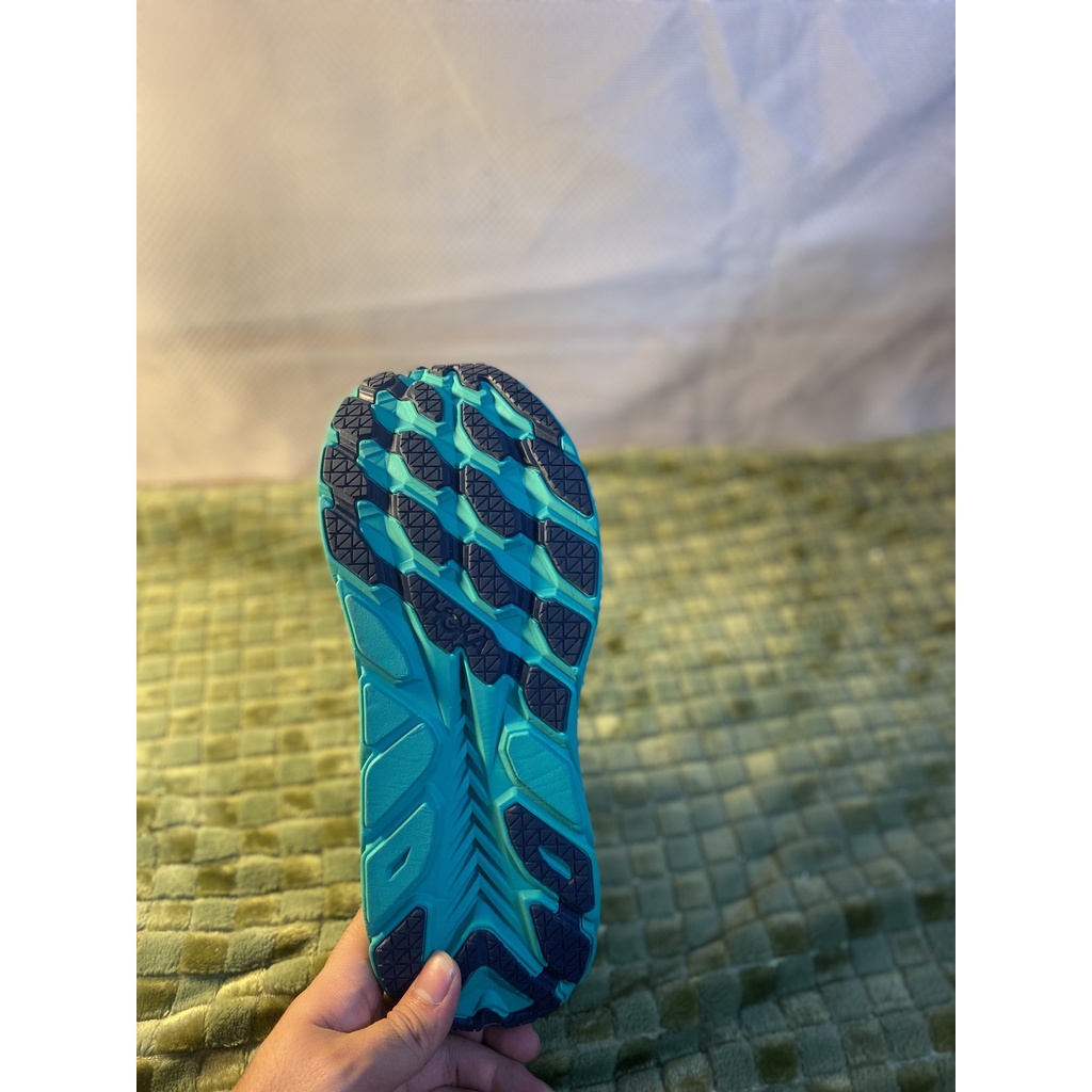 GIÀY CHẬY BỘ HOKA trắng - xanh  Giay Tập Gym