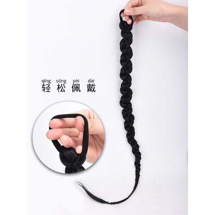 Tóc giả MISS FANCY 70cm thắt bím dài 2 bên