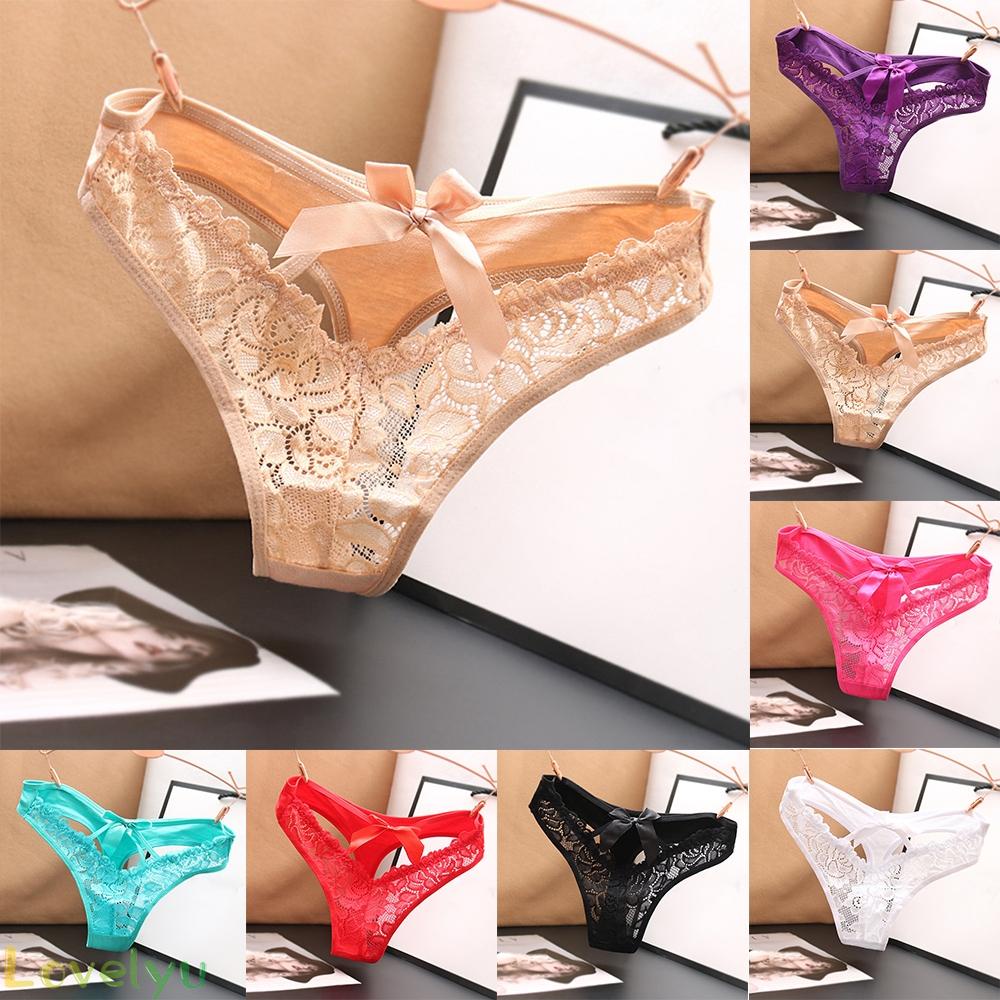 ⭐ Fast delivery ⭐See Through Panties 18cm Black.White Low Rise Briefs Red Red.Light Blue.Apricot