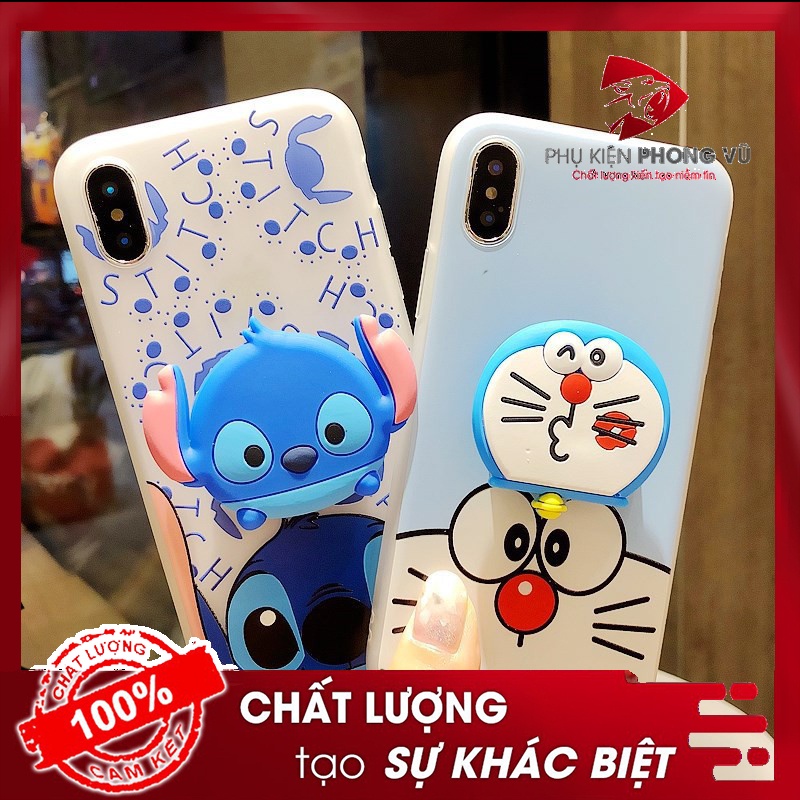 ỐP lưng IPHONE DOREMON Kèm POP Cho Iphone 6 6s 6Plus 6sPlus 7Plus 8Plus X