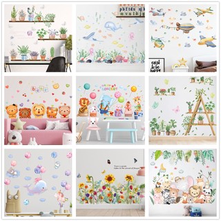 Sticker Dán Tường Hình Cây Xanh Và Chuồn Chuồn Trang Trí Nhà Cửa