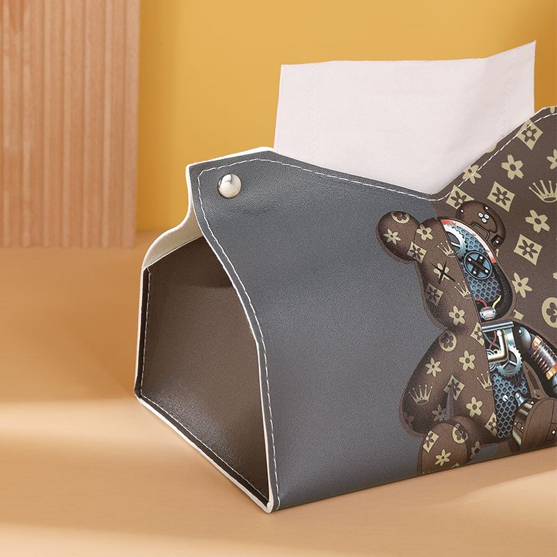 Hộp Đựng Khăn Giấy Đa Năng Hình Gấu Cơ Khí Sáng Tạo