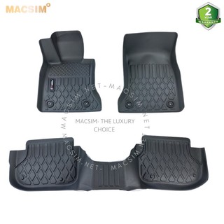 Thảm lót sàn xe ô tô VinFast Lux A Nhãn hiệu Macsim chất liệu nhựa TPE cao cấp màu đen