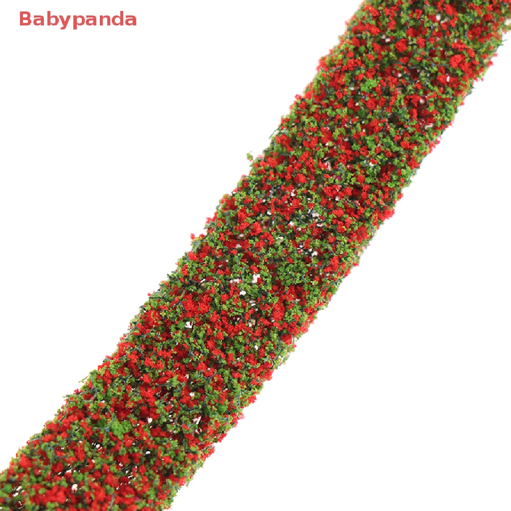 Set 2 Dải Hàng Rào Cỏ Nhân Tạo Màu Xanh Lá Cây Trang Trí Mô Hình DIY