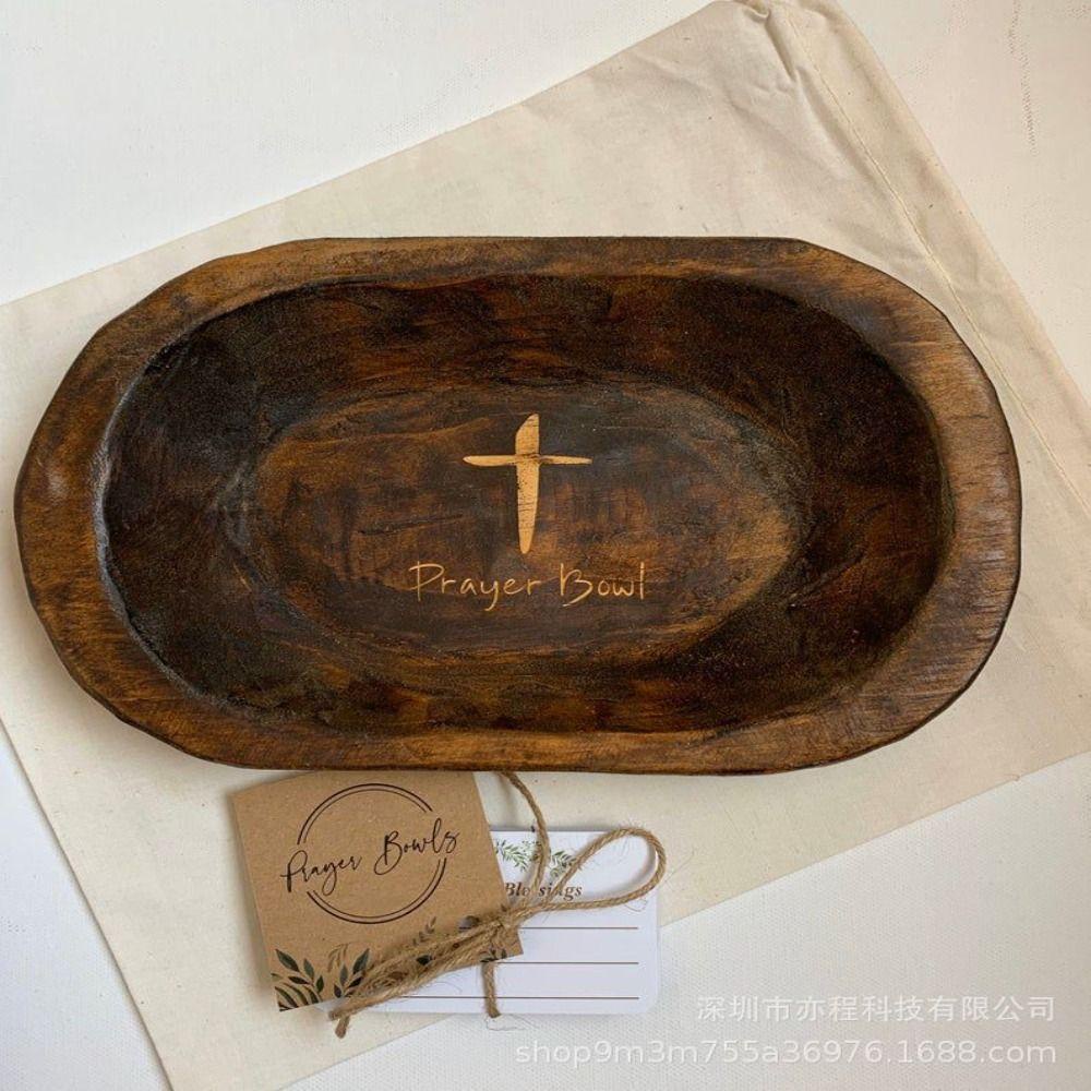 Bát Cầu Nguyện Mini Kết Cấu Nhám Mộc Mạc Dùng Để Trang Trí Nhà Bếp / Lễ Tạ Ơn Kat1