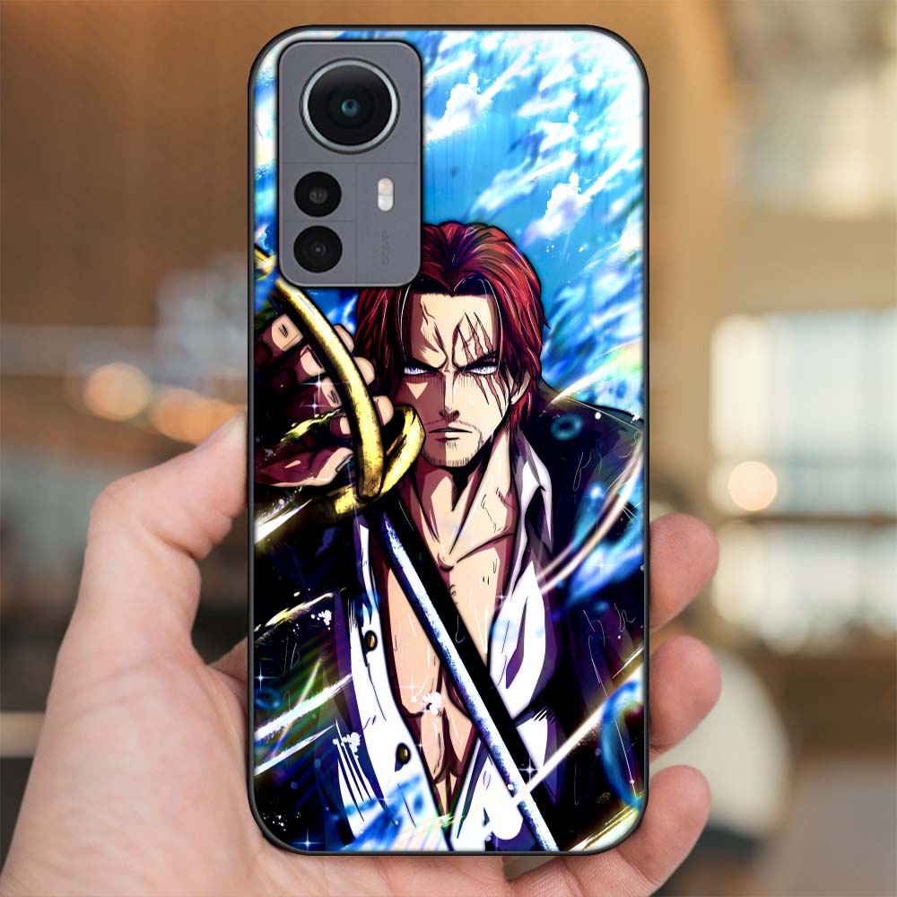 Ốp lưng Xiaomi 12 Pro 5G viền đen in hình Shanks One Piece Đảo Hải Tặc