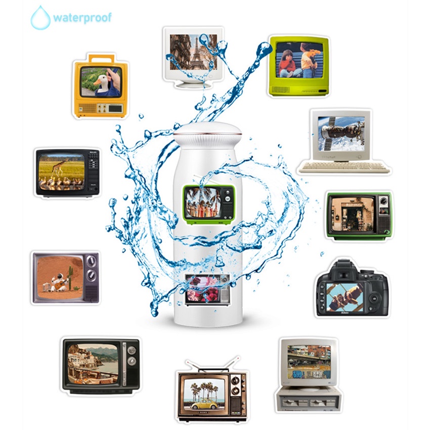 ❉ Sticker Dán Máy Tính PSP Điện Thoại Series 02 TV Phong Cách Retro ❉ Bộ 50 Sticker Chống Thấm Nước Họa Tiết Doodle Hợp Thời Trang