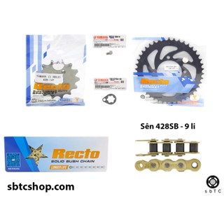 NSD Nhông sên dĩa Recto Yamaha YB125 chính hãng (KÈM PHE GÀI VÀ BULONG)