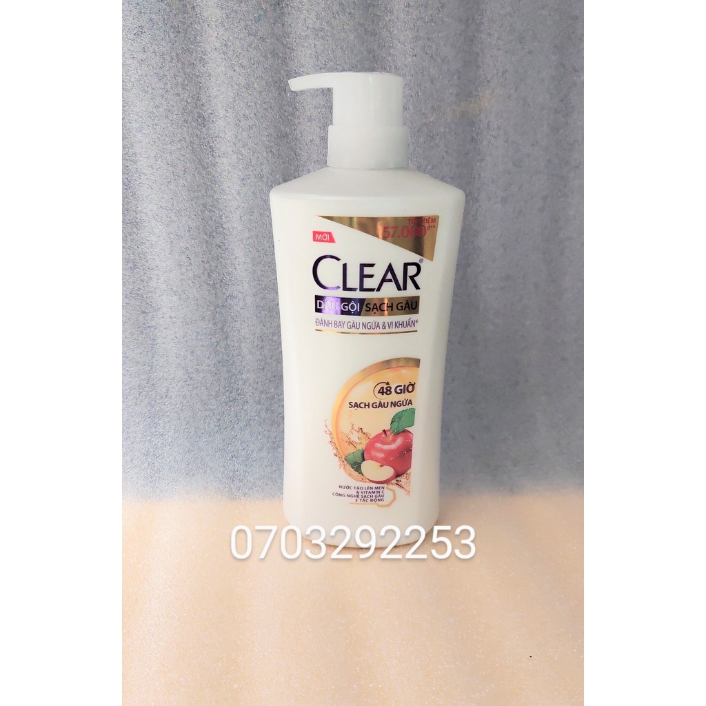 Dầu gội Clear 48H sạch gàu ngứa 630g