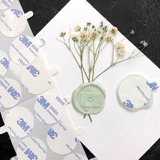 Keo dán 2 mặt keo tròn dán dấu sáp 3M