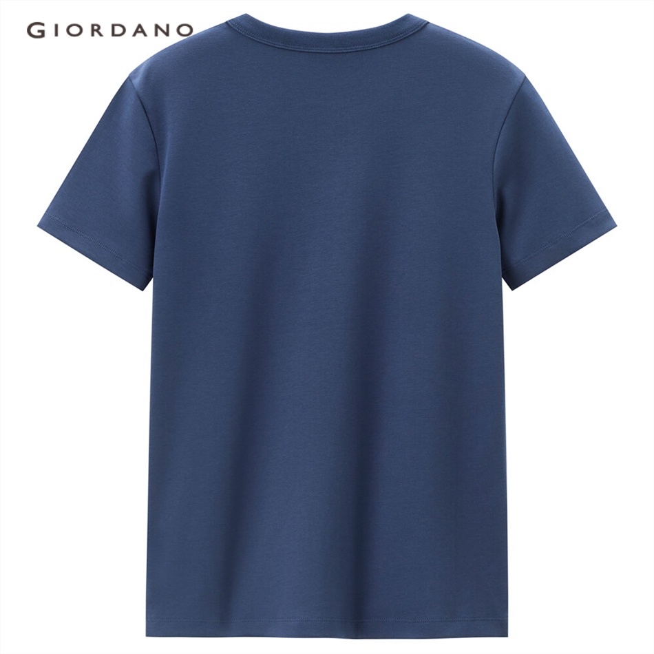Áo thun GIORDANO 13323201 cổ thuyền tay ngắn màu cho nữ