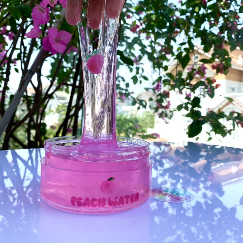 Peachy Water Slime - Slime Nước Trái Đào Thơm và Vui, Chơi không dính tay.