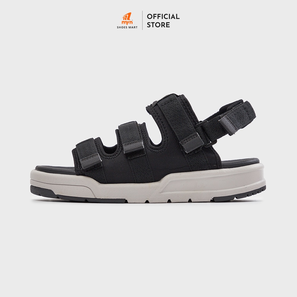 Sandal ZX Nam Nữ 3121 Black Grey 3 quai có đệm gót tháo được quai hậu, đế công nghệ Phylon mới