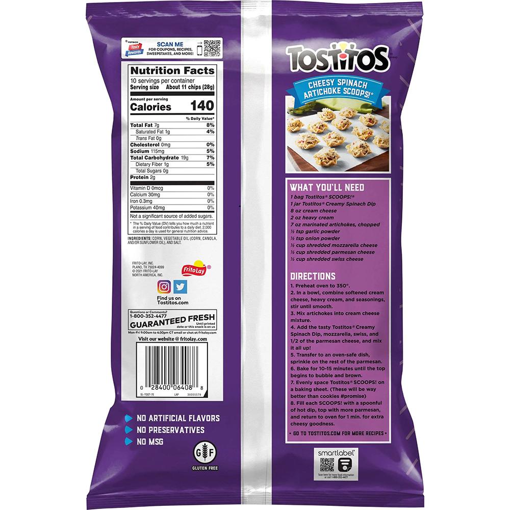 Bánh Snack Tostitos hiệu Tortilla Chips Scoops 283.5g