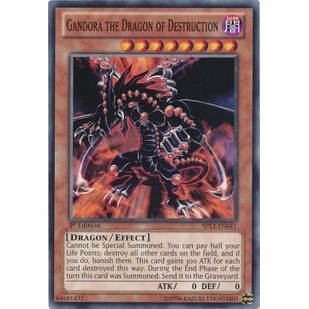 Thẻ bài yugioh - tcg - gandora the dragon of destruction / sp13-en041'