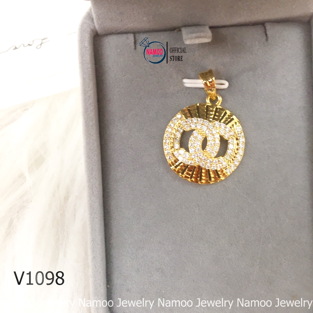 Mặt Dây Chuyền Khảm Đá Thương Hiệu Thời Trang Cực Đẹp V1098 Namoo Jewelry