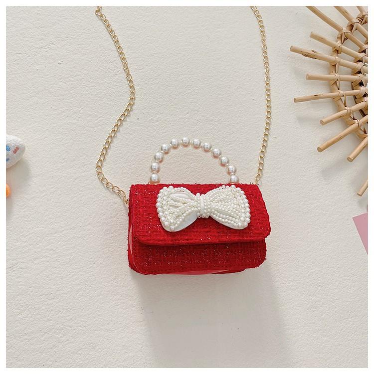 PVN57195 Túi đeo chéo mini, túi đựng lì xì Tết cho bé gái chất dạ xinh xắn