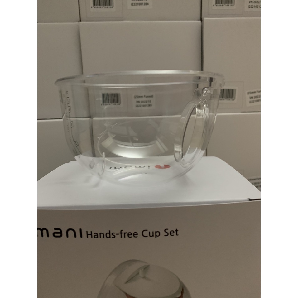 Cup máy hút sữa Imani phụ kiện thay thế cho cốc hút sữa rảnh tay chất liệu nhựa tritan an toàn cho bé