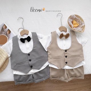 Set gile công tử 4 chi tiết cho bé