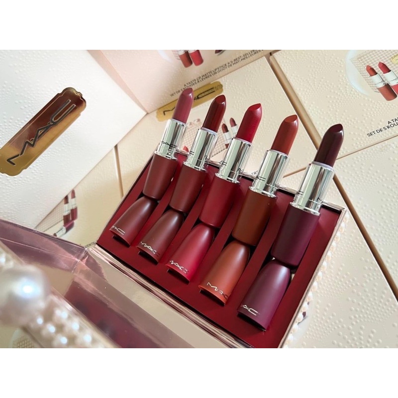 Set 5 cây son mac Set bản Giáng Sinh