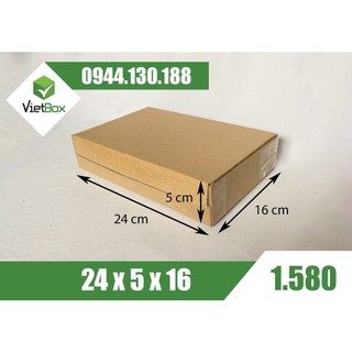 Combo 120 hộp carton 24x5x16