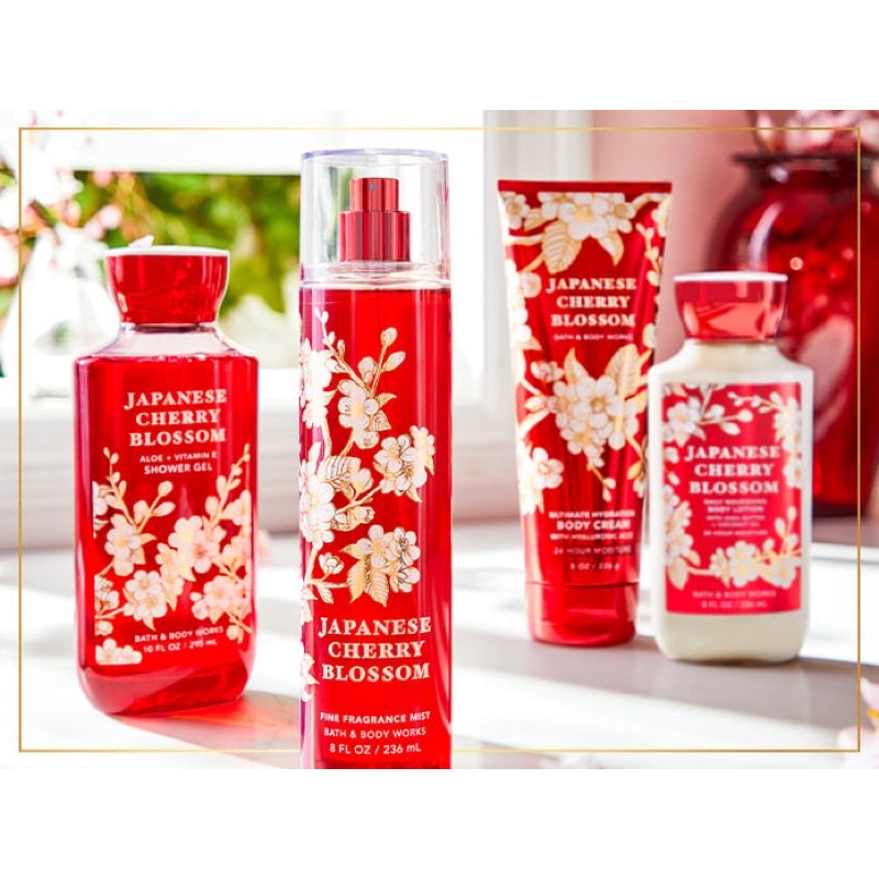 Sữa Tắm Lotion Dưỡng Xịt Thơm Toàn Thân Bath & Body Works - Japanese Cherry Blossom